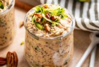 Overnight Zucchini Bread Oats — Moist, Spiced Breakfast Bowl