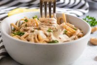 Lemon Garlic Cashew Cream Sauce for Fettuccine Recipe
