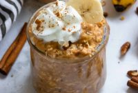 Pumpkin Banana Overnight Oats Recipe for Fall Breakfast