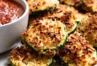 Crispy Air Fryer Zucchini with Three-Cheese Coating