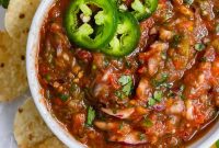 Smoky Roasted Tomato Salsa Recipe for Fresh Homemade Salsa