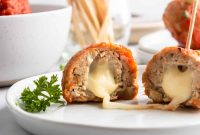Mozzarella-Stuffed Turkey Meatballs Recipe for Juicy Bites