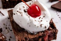 Decadent Dark Chocolate Cherry Brownie Recipe