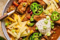 Slow Cooker Beef Brisket Chili Recipe for Tender, Smoky Flavor