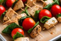Marinated Mozzarella, Tomato & Basil Skewers for Entertaining