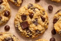 Gluten-Free Almond Flour Oatmeal Chocolate Chip Cookies