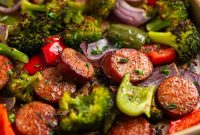 One-Pan Sausage and Veggie Sheet Pan Dinner