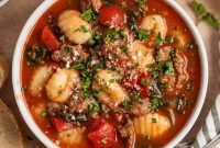 Creamy Italian Sausage Gnocchi Soup Recipe