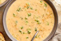 Creamy Broccoli Cheddar Soup Made in the Instant Pot