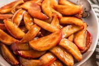 Crispy Caramelized Apples in the Air Fryer