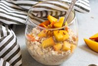 Peach Pie Overnight Oats Recipe for Quick Morning Meals