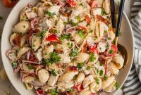 Chicken, Bacon & Ranch Pasta Salad Recipe for Summer Meals