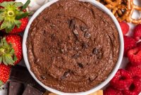 Decadent Brownie Batter Hummus Recipe: Dessert Dip Made Vegan