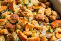 Turkey Sausage Stuffing Recipe for Thanksgiving and Holiday Meals