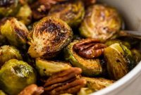 Maple Balsamic Roasted Brussels Sprouts Recipe