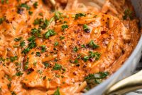 Creamy Chicken Orzo Skillet with Garlic and Parmesan