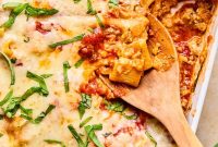 Cheesy Italian Sausage Pasta Bake with Roasted Tomatoes