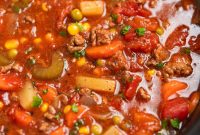 Slow Cooker Hamburger Soup Recipe for Hearty Weeknight Meals
