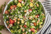 Creamy Chickpea and Avocado Salad with Lemon Dressing