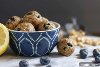 Blueberry Lemon Energy Bites: No-Bake Snack for Natural Energy