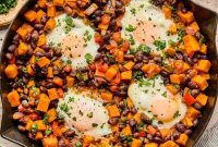 Savory Sweet Potato Breakfast Hash with Crispy Veggies