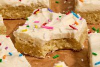 Frosted Sugar Cookie Bars Recipe — Soft, Chewy Dessert Bars