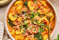 Slow-Cooker Sausage and Tortellini Soup Recipe