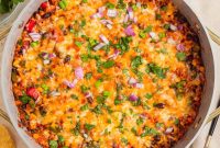 Cheesy Turkey Taco Skillet Dinner Recipe