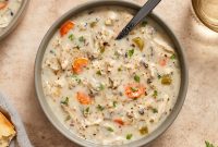 Slow-Cooker Chicken and Wild Rice Soup Recipe