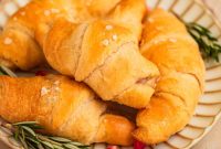 Baked Brie Crescent Rolls with Honey & Cranberry Jam