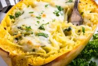 Creamy Pesto Spaghetti Squash Recipe for Weeknight Dinner