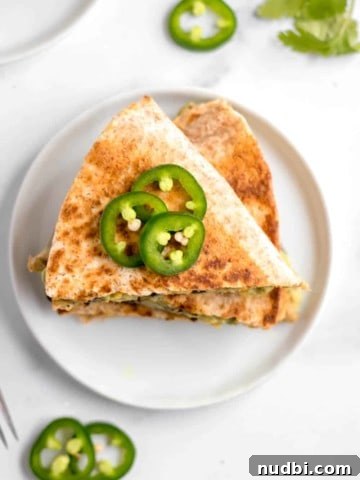 Mashed Avocado Quesadilla