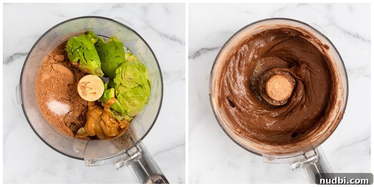 Peanut Butter Chocolate Avocado Mousse Recipe for Creamy Desserts 5 Steps to make Peanut Butter Chocolate Avocado Mousse.