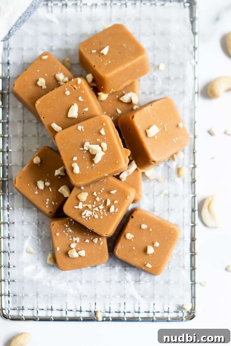 Maple Cashew Freezer Fudge Recipe — No-Bake, Naturally Sweet 2 Maple Cashew Freezer Fudge.