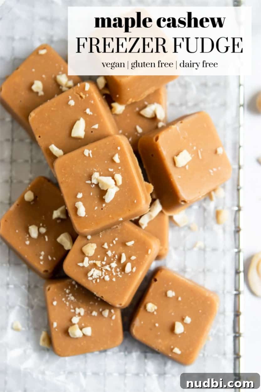 Maple Cashew Freezer Fudge Recipe — No-Bake, Naturally Sweet 6 img 1261 6