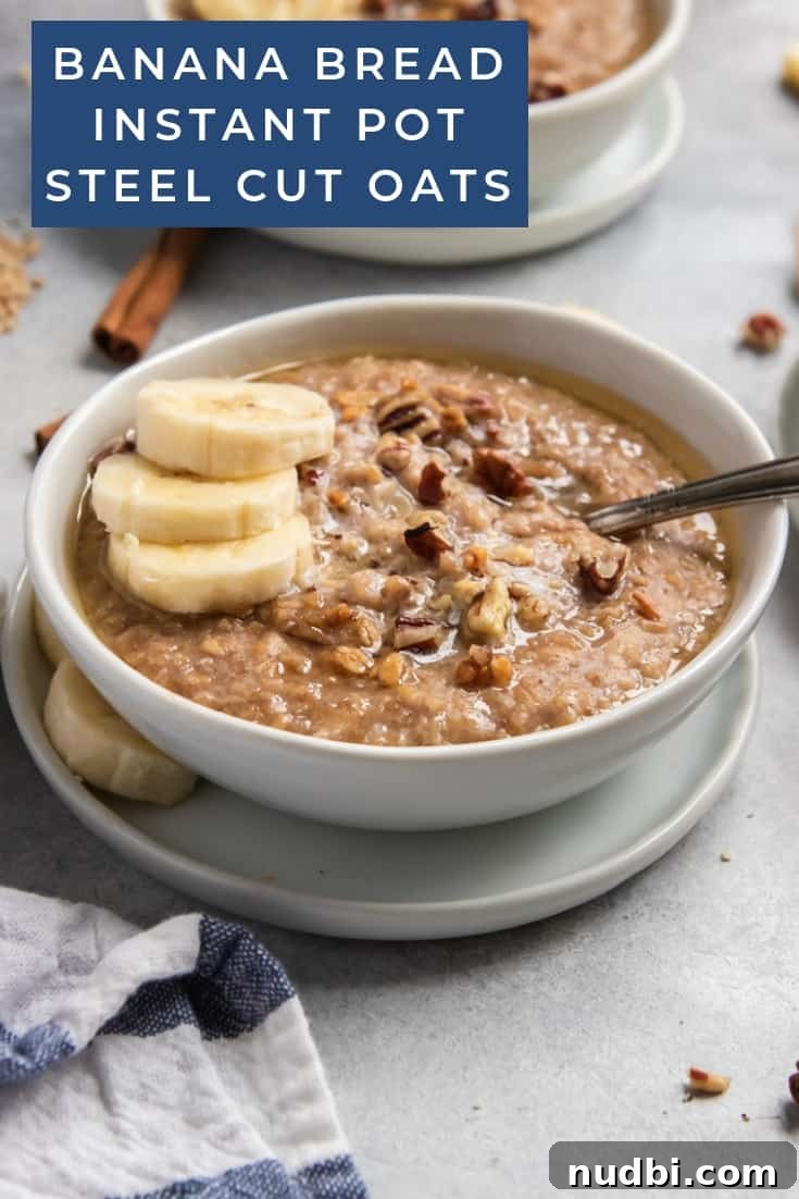 Banana Bread Instant Pot Steel-Cut Oatmeal Recipe 6 img 14573 6