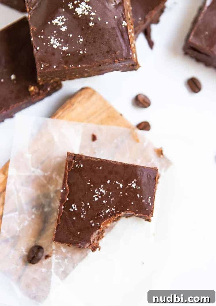 Decadent No-Bake Fudgy Brownies You Can Make Without an Oven 4 No bake Mocha Brownies.