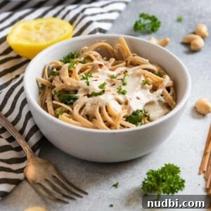 Lemon Garlic Cashew Cream Sauce for Fettuccine Recipe 6 img 2066 5