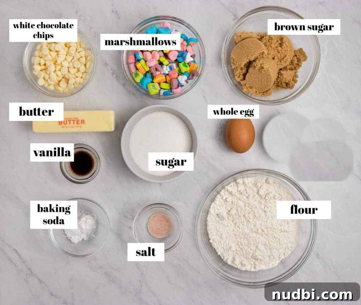 How to Make Lucky Charms Cookies (St. Patrick’s Treat) 3 Ingredients needed to make lucky charm cookies.