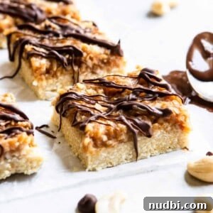 No-Bake Samoa Cookie Bars Recipe – Coconut Caramel Chocolate Treat 6 img 3146 5