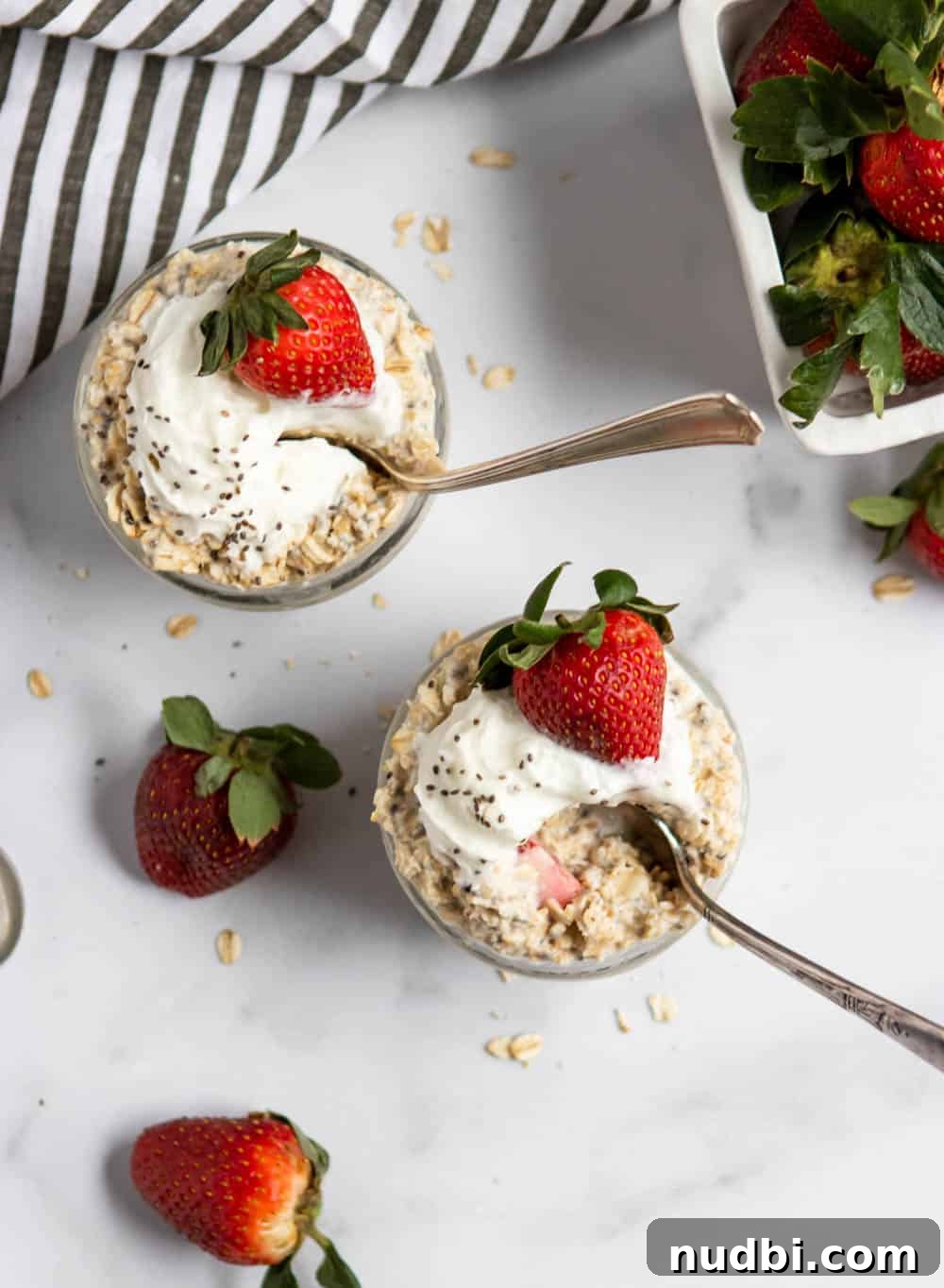 Strawberry Shortcake Overnight Oats Recipe for Make-Ahead Breakfast 4 Strawberry Shortcake Overnight Oats