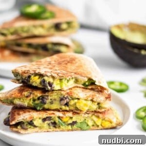 Vegan Black Bean and Avocado Quesadillas Recipe 5 img 3689 4
