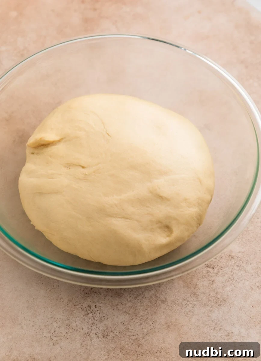 Fluffy Buttermilk Cinnamon Rolls from Scratch 10 Cinnamon roll dough after rising and doubling in size.