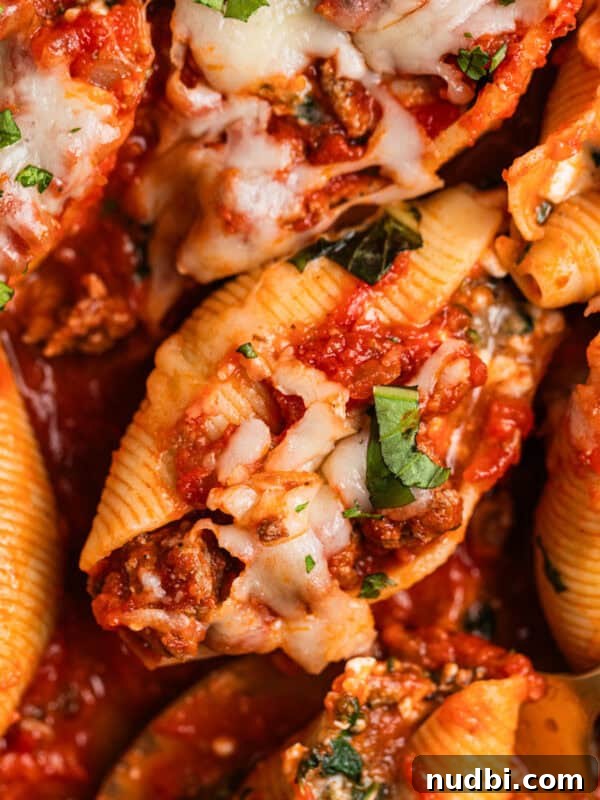 Cilantro-Lime Flat Iron Steak Fajitas Recipe 14 Ground beef stuffed shells in marinara with cheese and chopped basil over top.