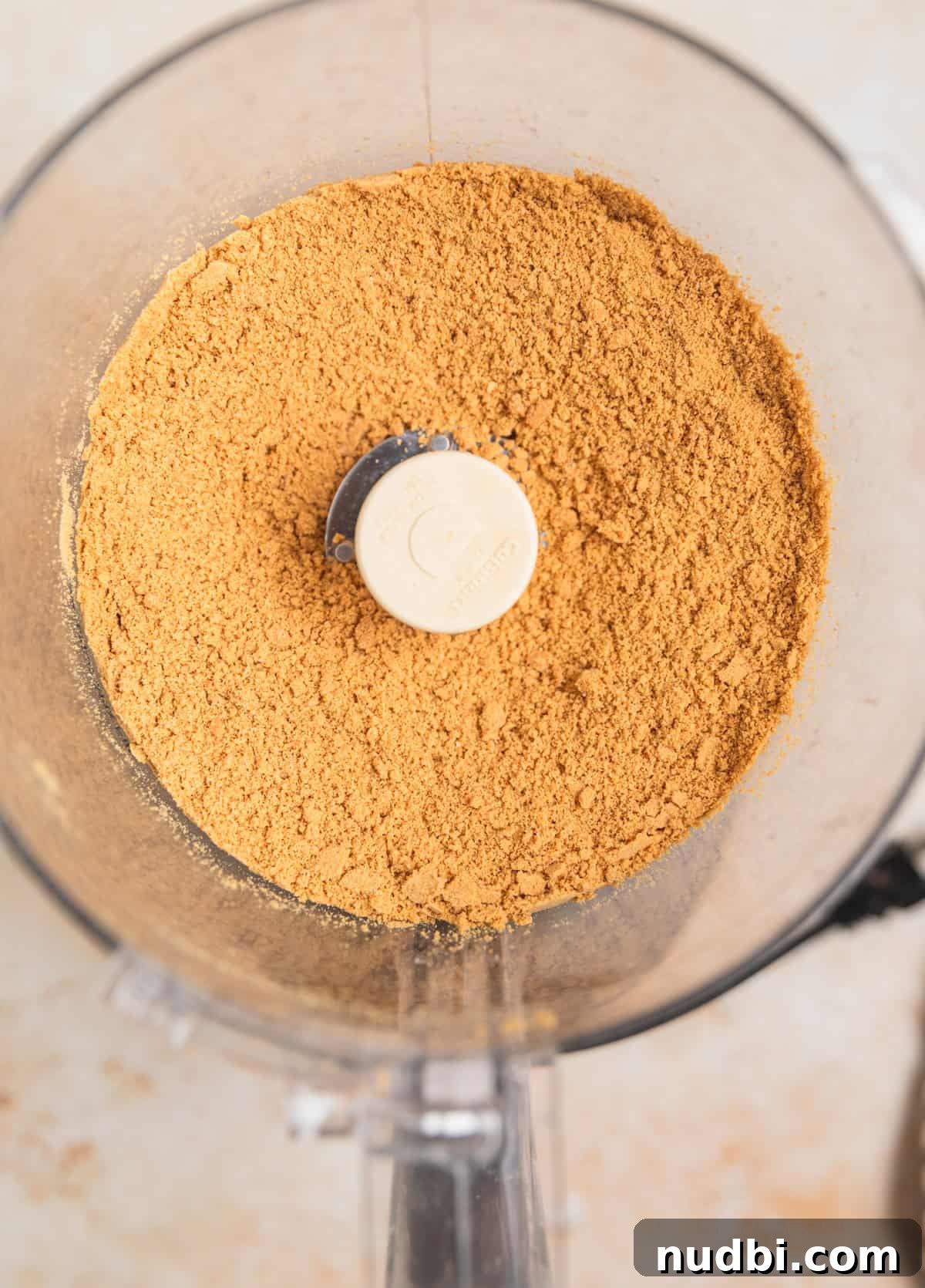 No-Bake Pumpkin Cheesecake Bars Recipe — Creamy Autumn Dessert 4 Finely ground ginger snap cookies in food processor.