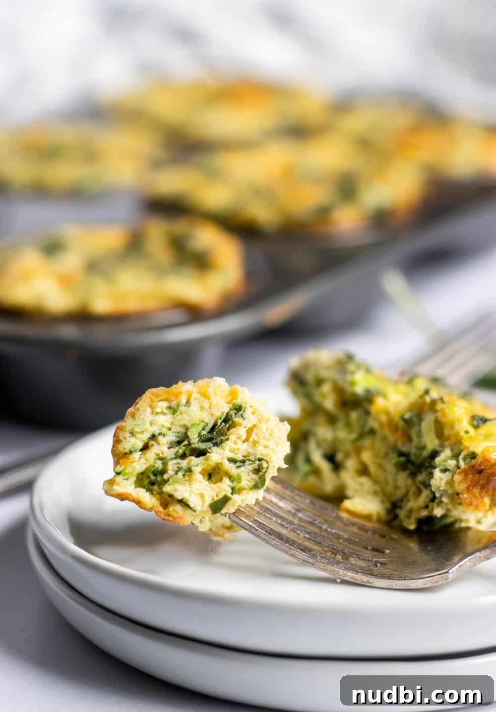 Breakfast Egg Muffins with Spinach and Zucchini