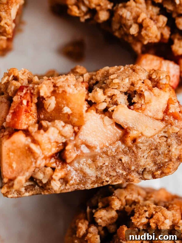 Pumpkin Bread Made from Cake Mix: Quick Moist Recipe 19 Apple crumble bar propped on surrounding sliced bars.