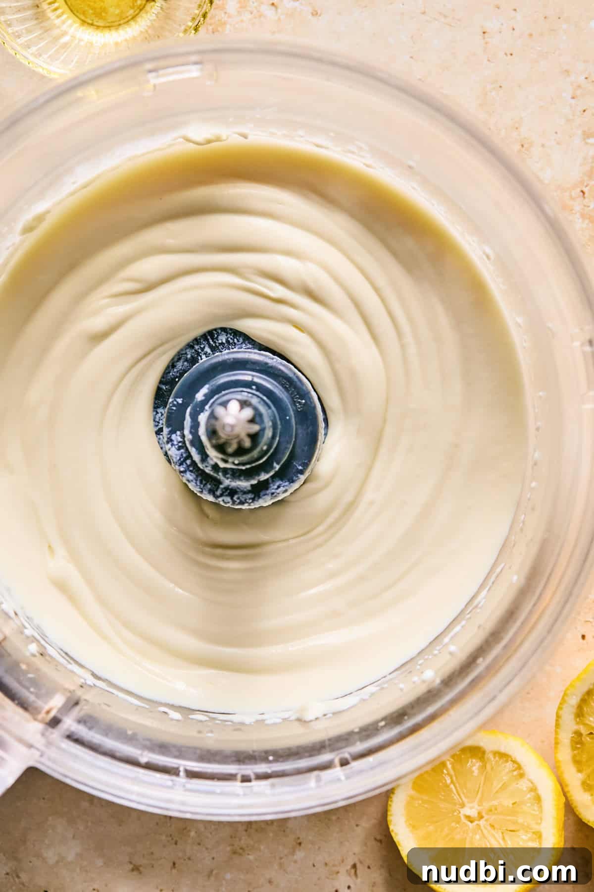 Creamy Whipped Ricotta Dip Recipe for Entertaining 6 Whipped ricotta in food processor.
