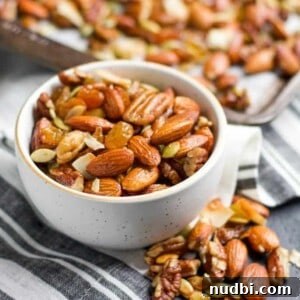 Maple Roasted Trail Mix Recipe with Nuts & Seeds 5 img 6138 4