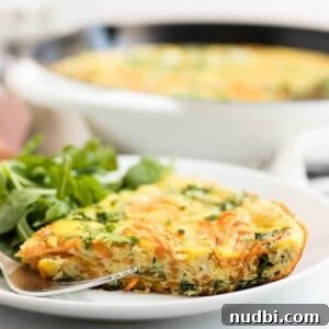 Spiralized Sweet Potato and Baby Arugula Frittata 4 img 6620 3